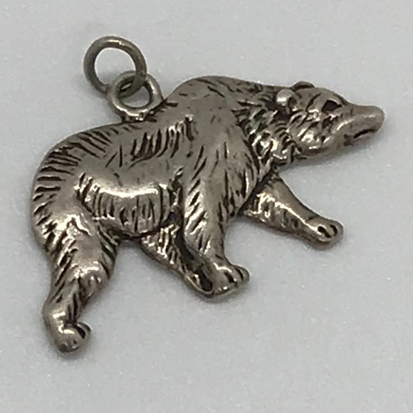 Sterling Silver Bear Pendant - Picture 1 of 3